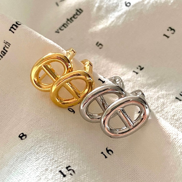 18k elle ring one touch pierce【 2color 】No.P033