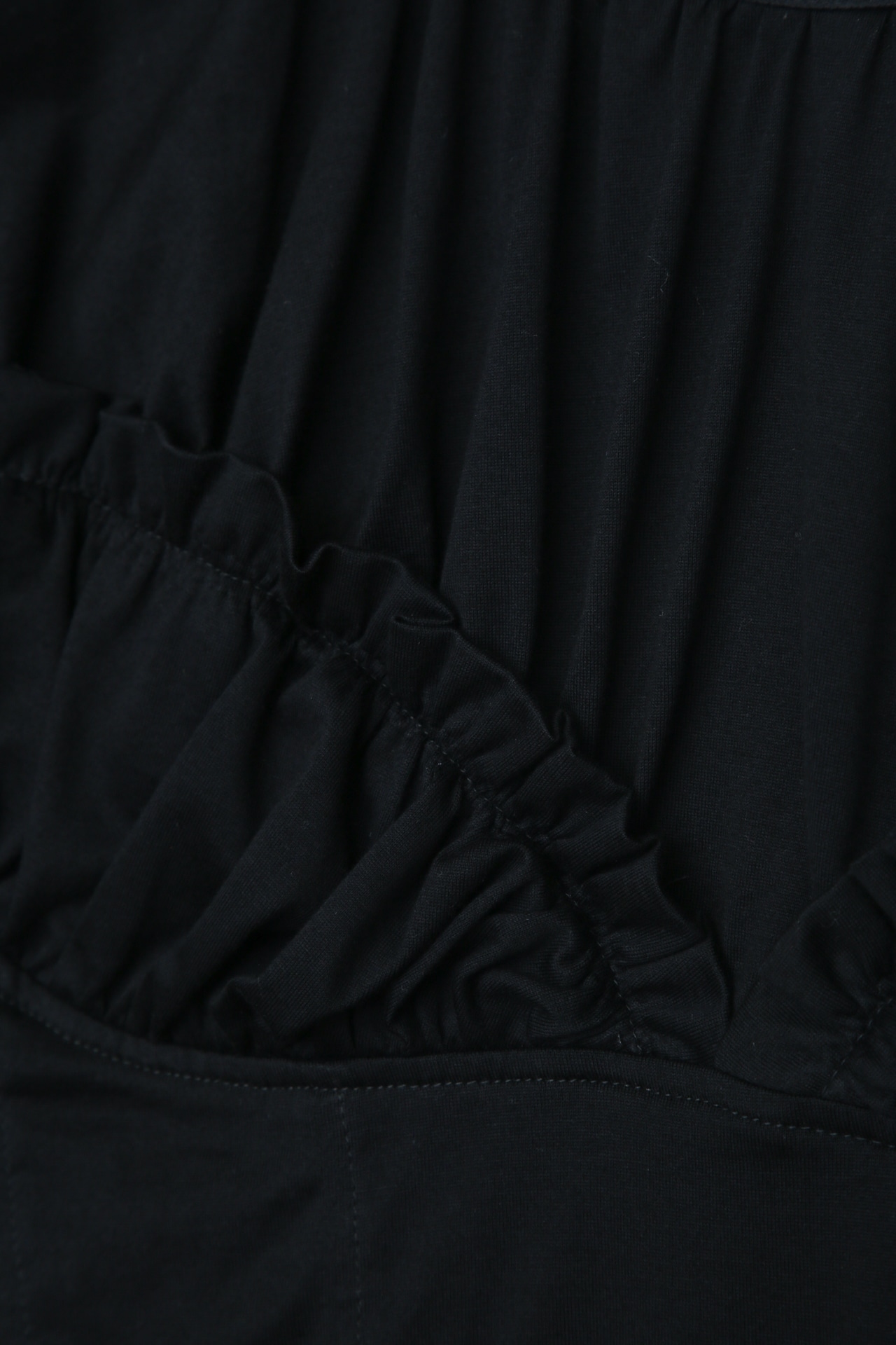 Gathered short sleeve top