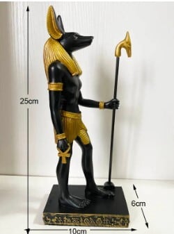 古代エジプト 神話 25cm 狼神アヌビス 工芸品 ビンテージ 古代エジプト 神話 25cm 狼神アヌビス 工芸品 ビンテージ
