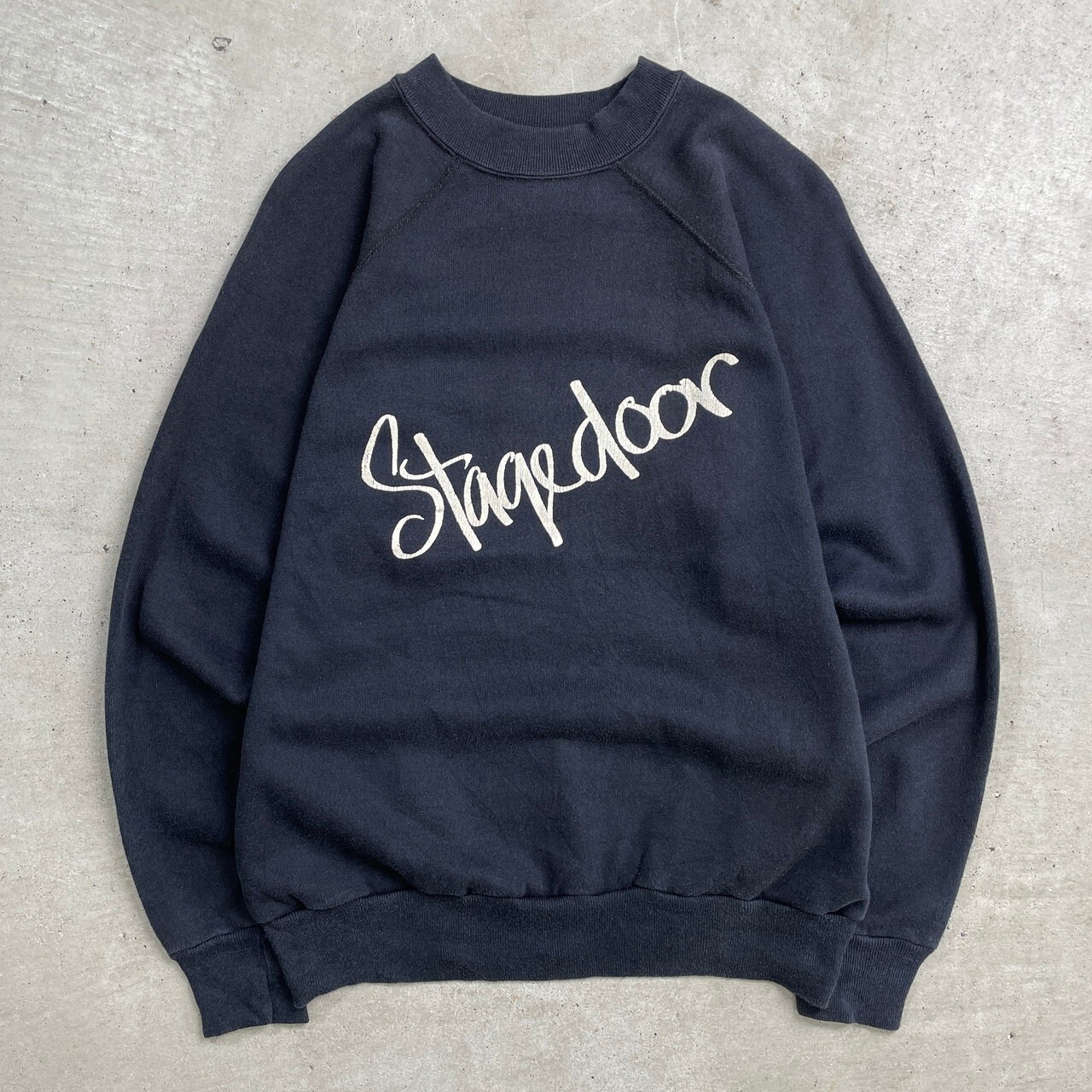 70〜80年代 USA製 VELVASHEEN STAGEDOOR ラグランスウェットシャツ 