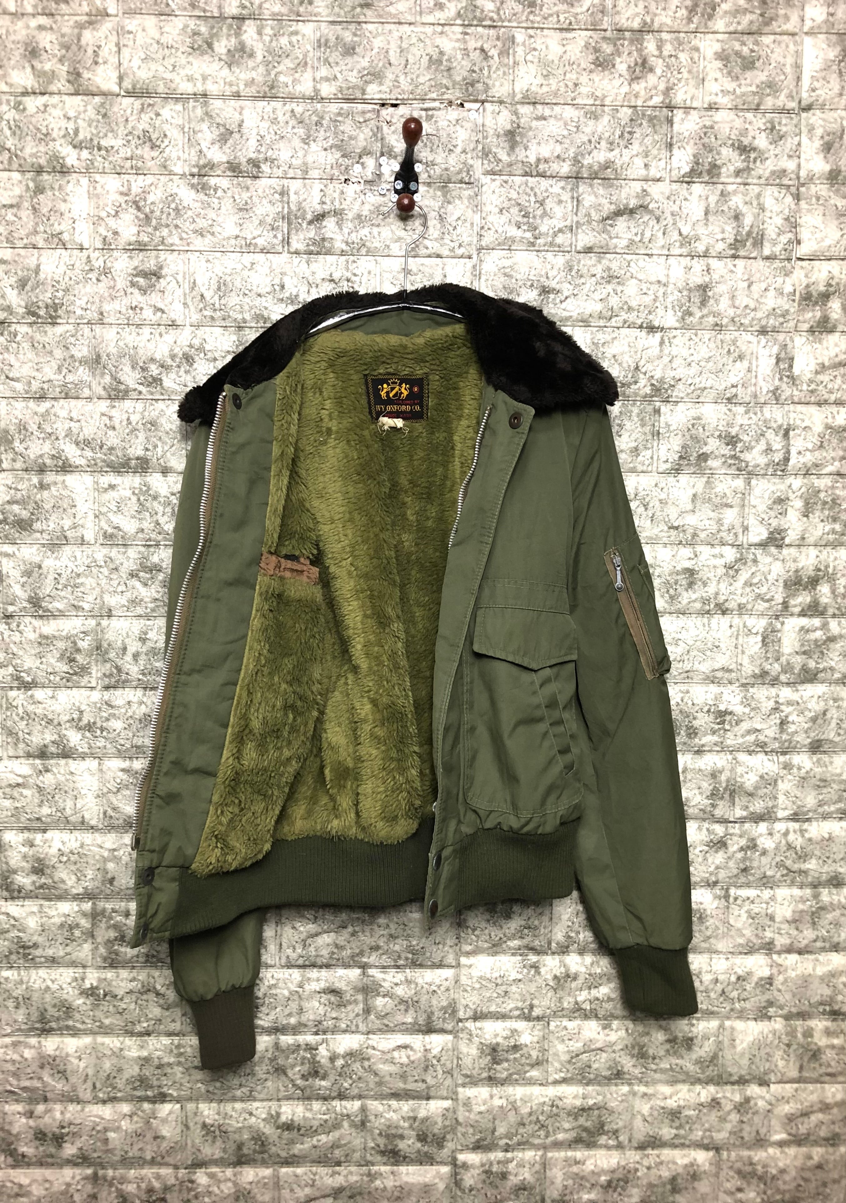 良品 60s IVY OXFORD ユーロ 襟ボア ヴィンテージ フライト
