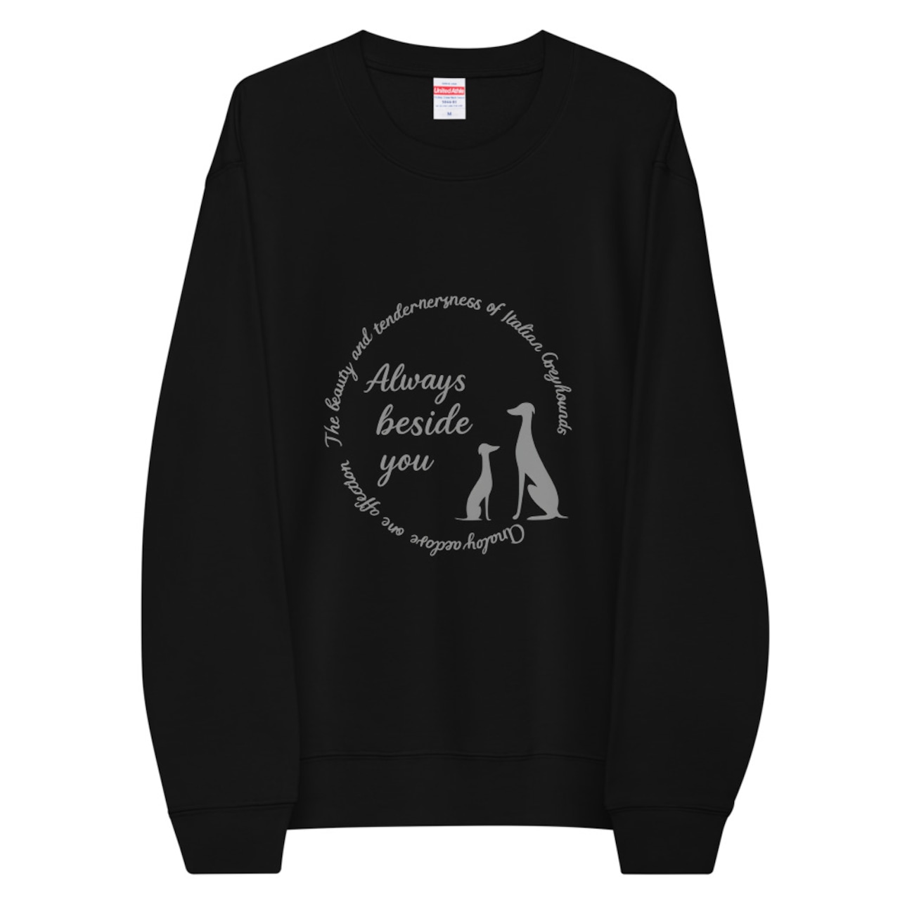 “Always Beside You” –いつもそばに– ユニセックス クルーネック 裏毛スウェット A0284