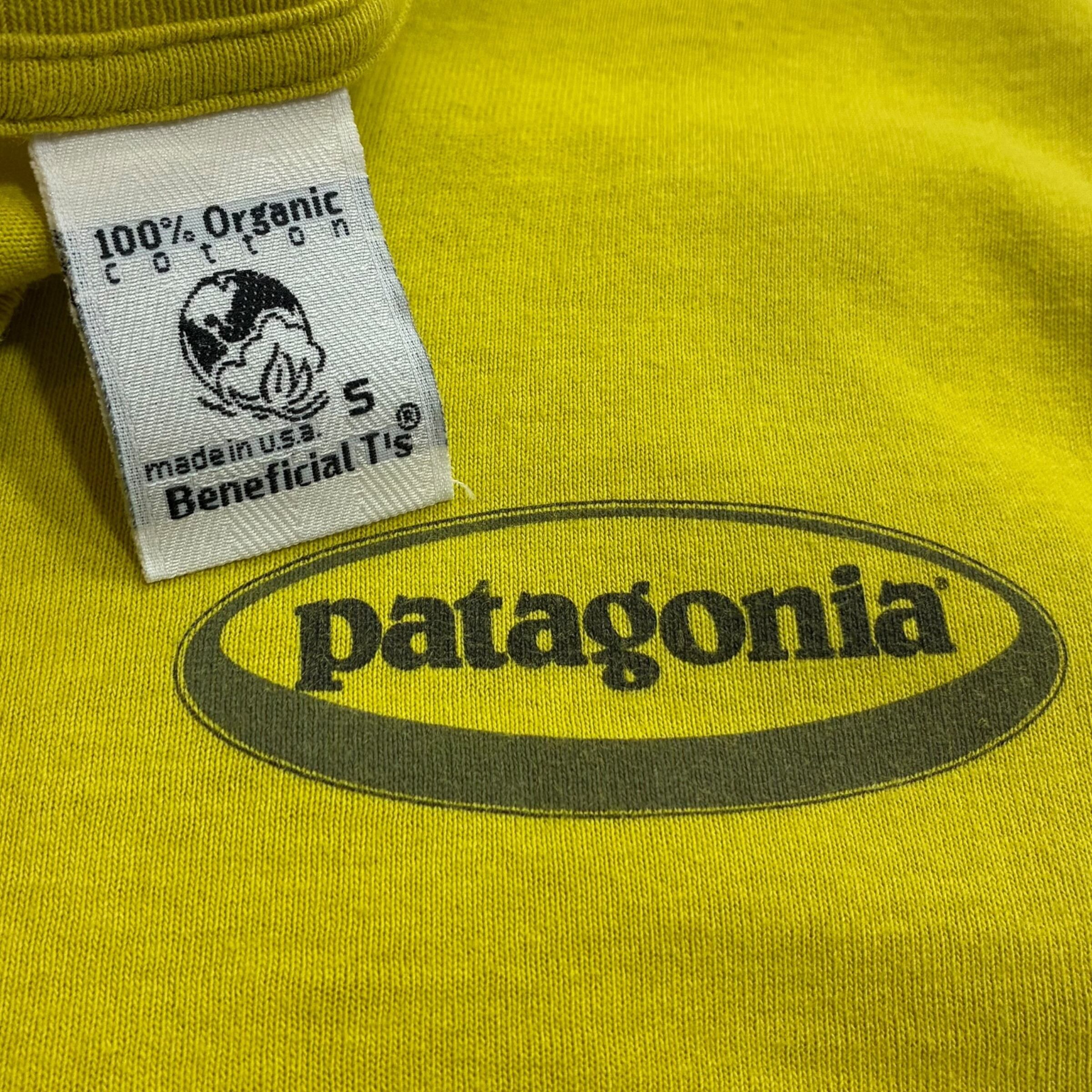 patagonia beneficial t's オーバルロゴ Mサイズ 90年代 パタゴニア