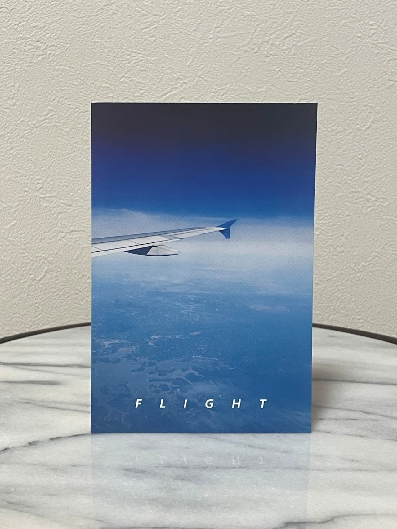 ポストカード(淡青)　「飛」