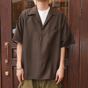 KAPTAIN SUNSHINE(キャプテンサンシャイン) 26SS "Silk Pullover SS Shirt" -ESPRESSO-