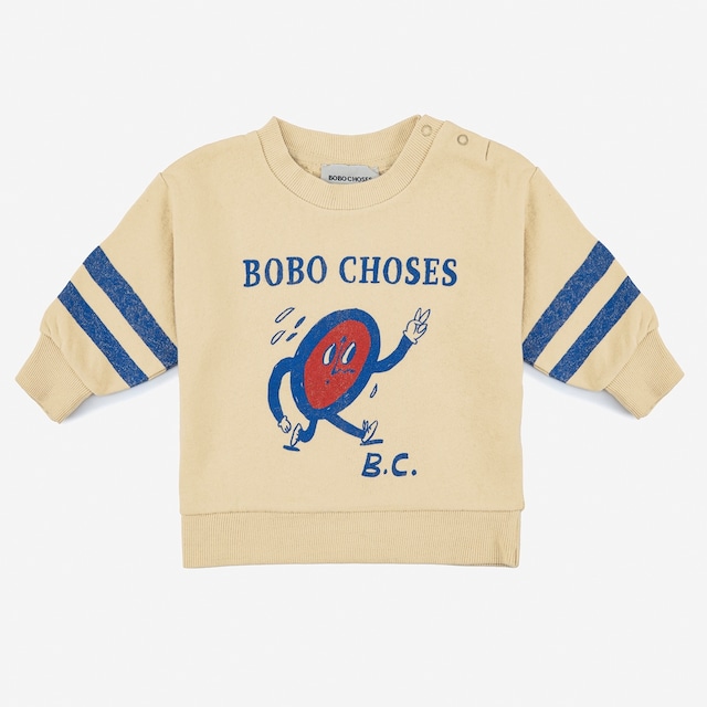 残り1点(6-12m)BOBO CHOSES / Walking Clock sweatshirt / Baby