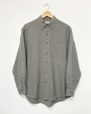 90sGAP Cotton Gun Club Check Flannel BD Shirt/L