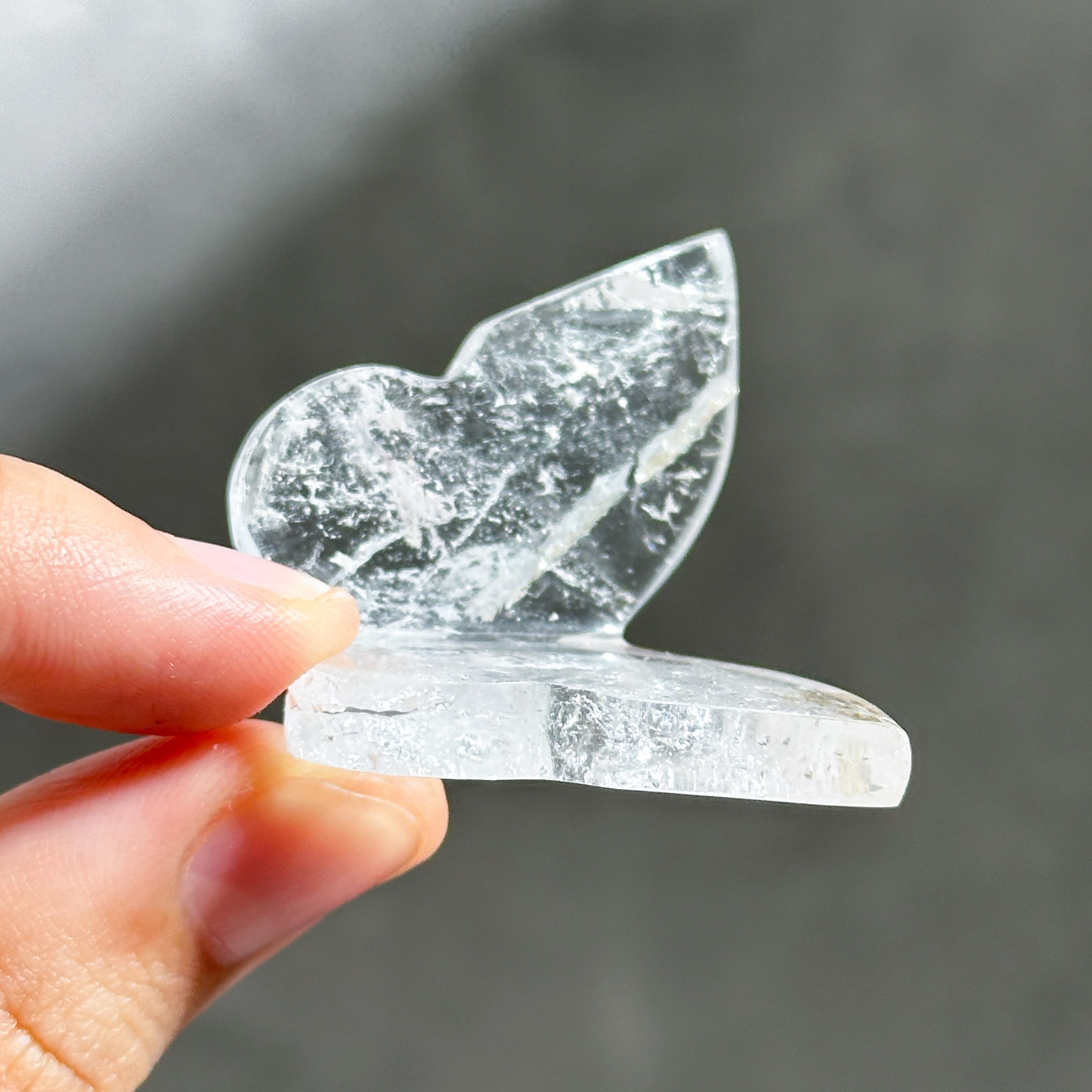 クリアクォーツ 3D蝶 04◇ Clear Quartz Butterfly ◇天然石・鉱物