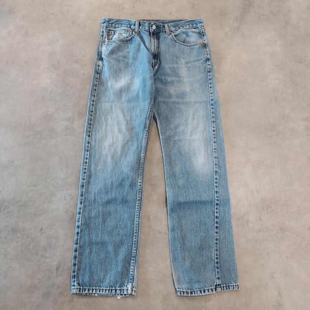 リーバイス505 Levis W34 ブルーデニム 青 古着 ボトム 21206