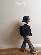 エリーモリー / ELLY MOLLY / ラテストライプブーツカットパンツ / 韓国子供服 / ジュニア / 26winter〖取寄〗*13~15号*