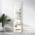 コストコ再販商品 7Life 割れない 全身鏡 150 x 30cm ホワイト