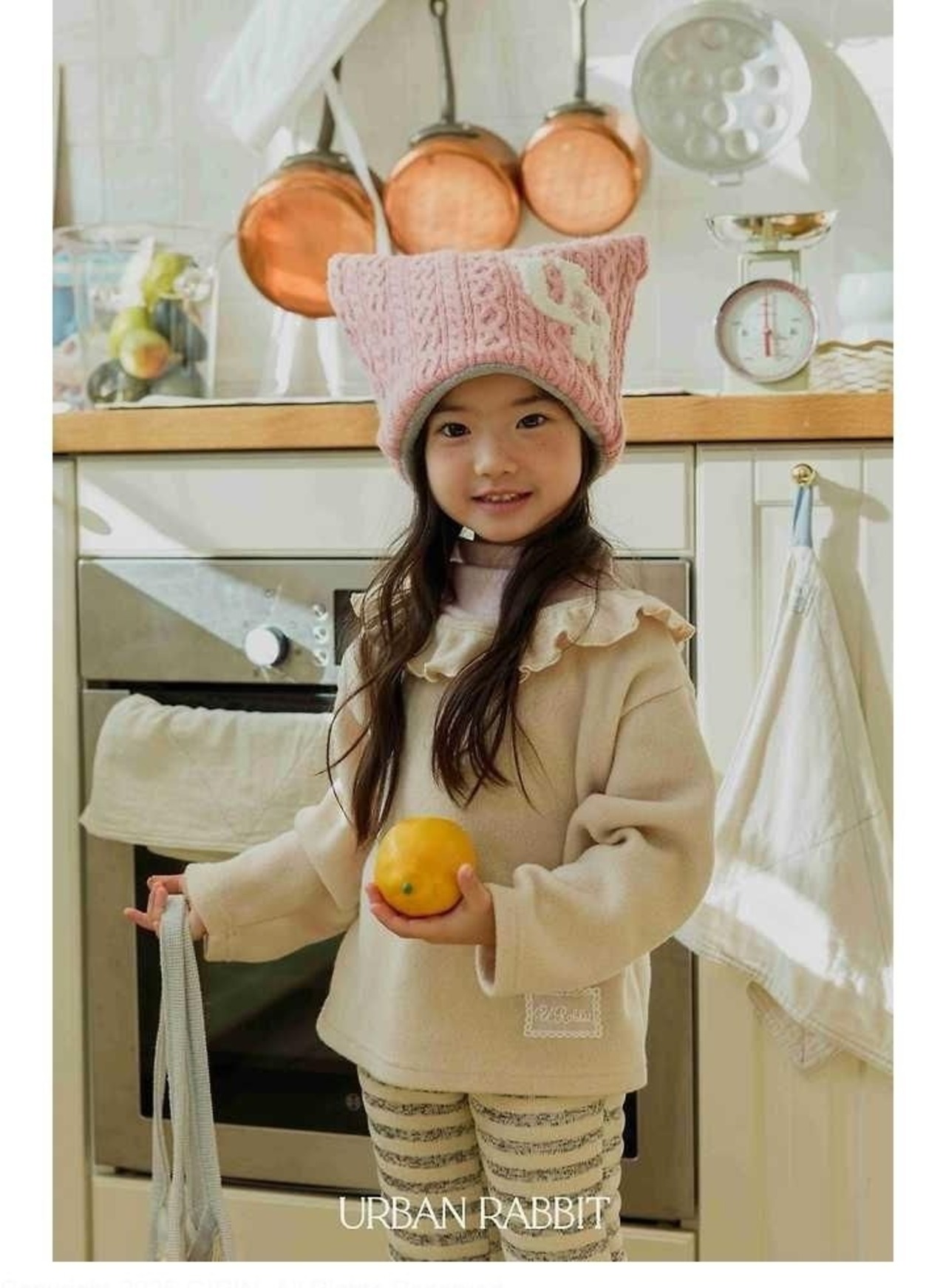 アーバンラビット / URBAN RABBIT / スノーにゃんこビーニー / 韓国子供服 / キッズ / 26winter〖取寄〗*FREE*