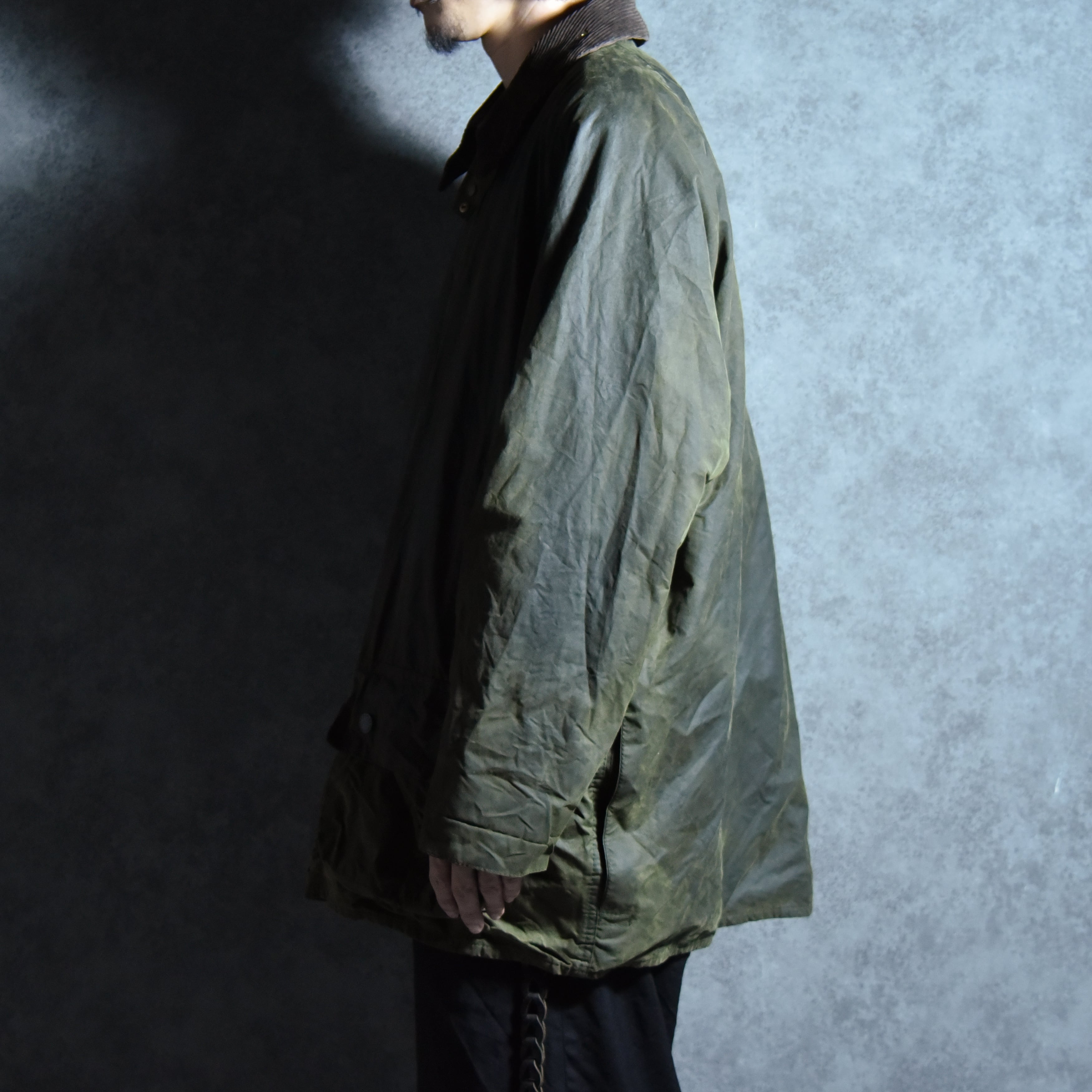 90s Barbour BEAUFORT Size46 バブアー ビューフォート 3ワラント