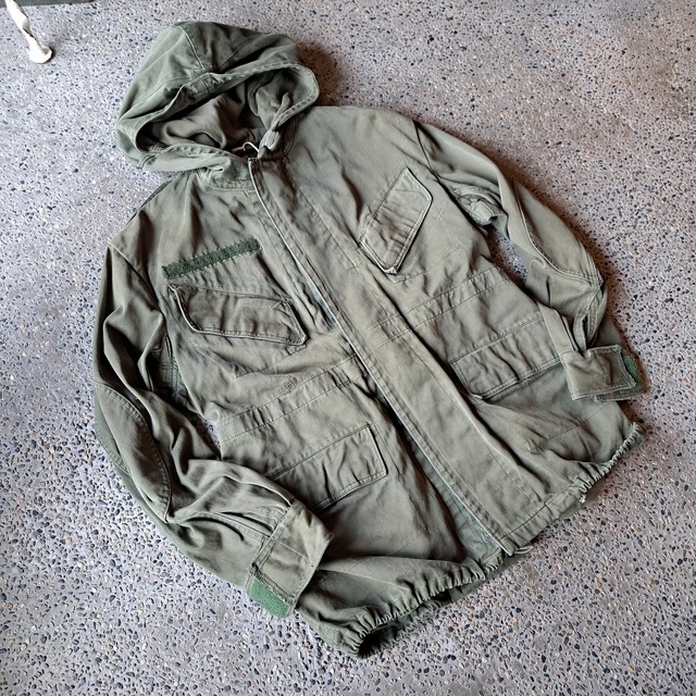 70's ベルギー軍 フィールドフーディージャケット used [403029]