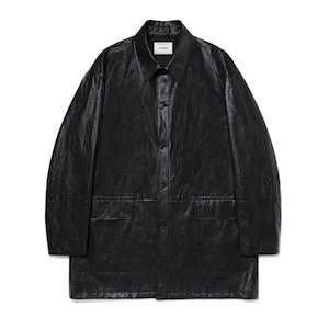 [VIVASTUDIO] VEGAN LEATHER CAR COAT [BLACK] 正規品 韓国ブランド 韓国代行 韓国通販 韓国ファッション ジャケット