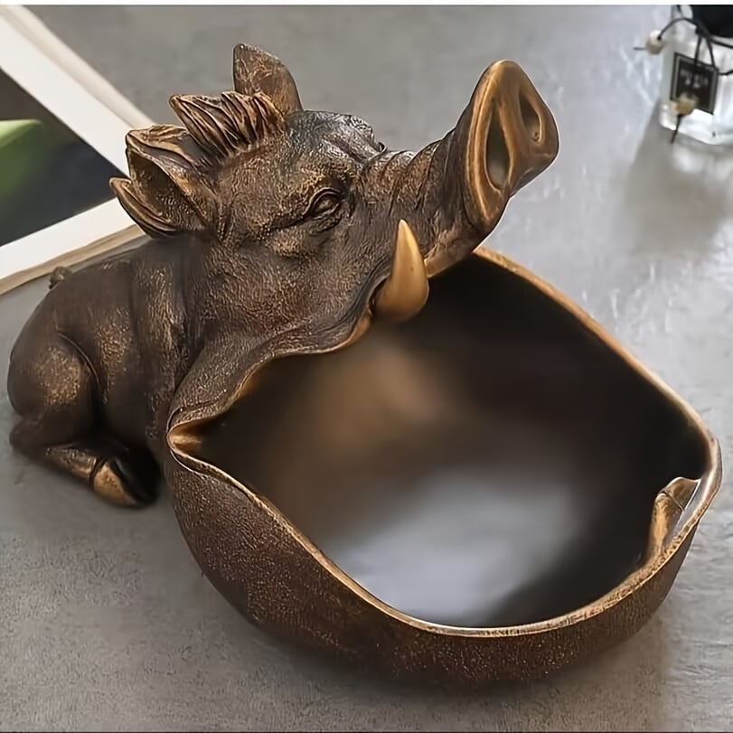 小物入れ イノシシ キー 収納 おしゃれ かわいい デスク 置物 オブジェ