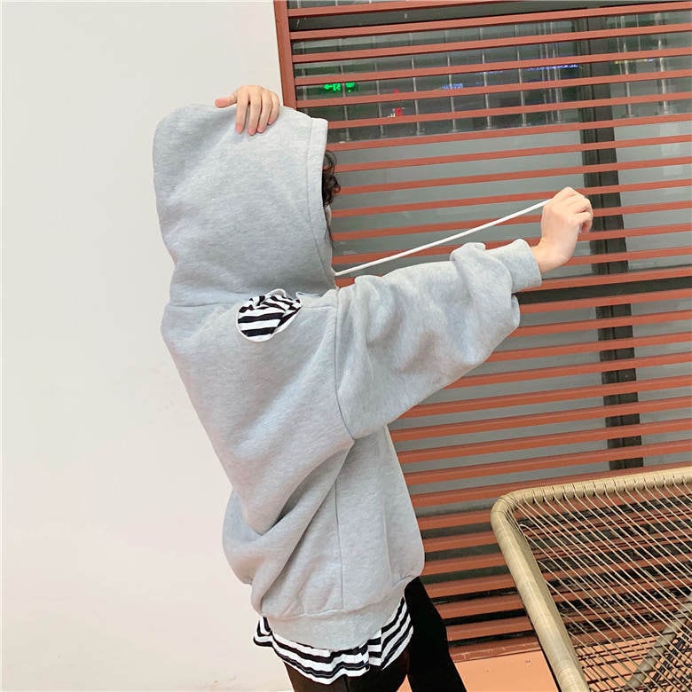 秋 冬 レディース トップス トレーナー スウェット フード付き 重ね着