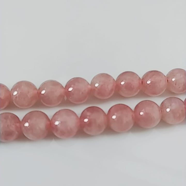 10粒売り】鑑別済・ピンクアベンチュリン 8ミリ AA | Fortuna