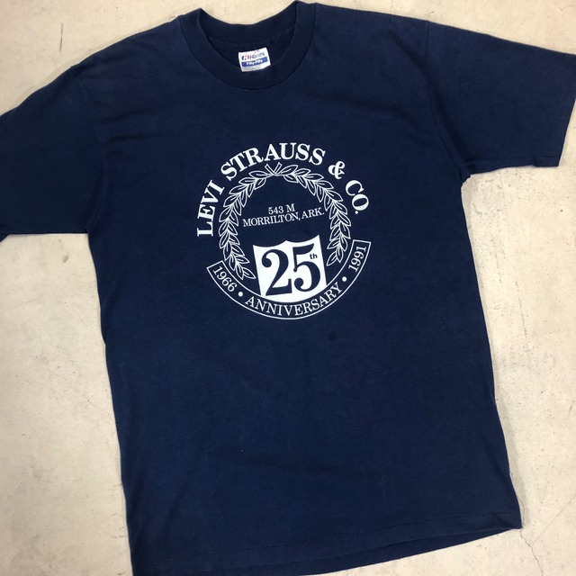 1990'S LEVI'S T-SHIRT "25TH NAVY"