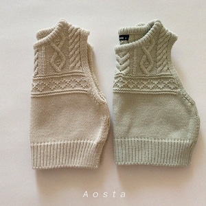«予約»«Aosta» ニットベスト 2colors