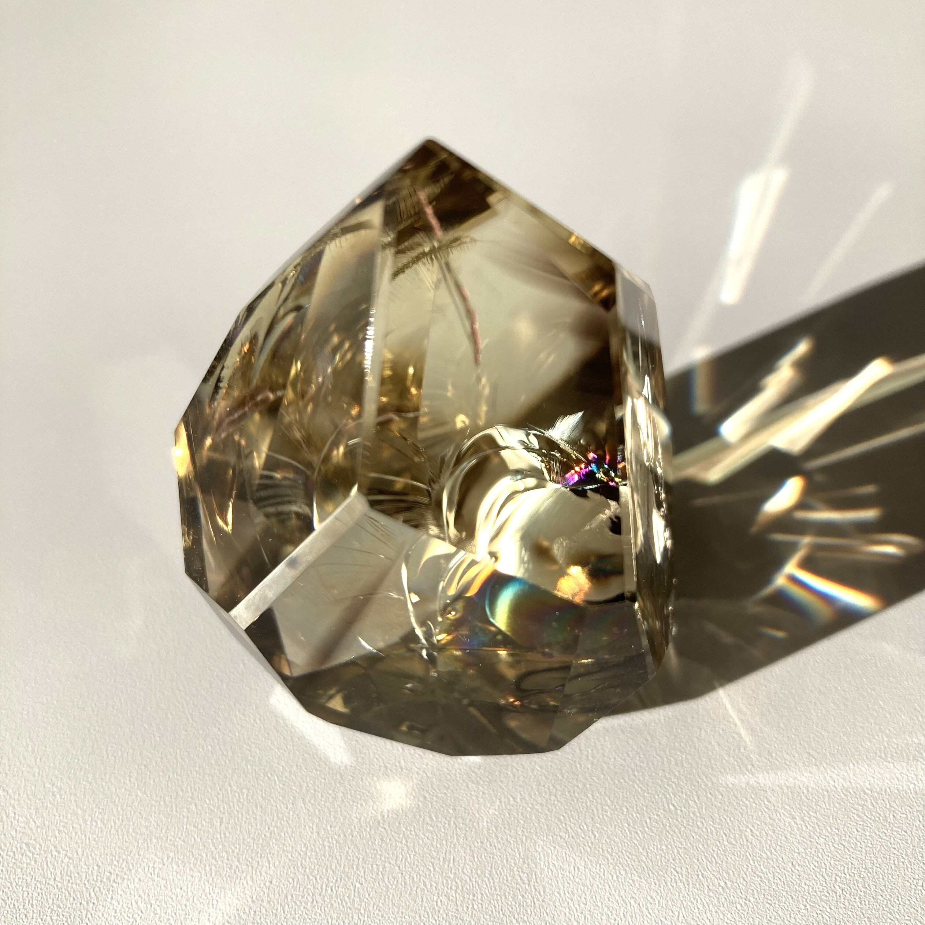 シトリン フリーフォーム シトリン フリーフォーム 5.4㎝ 虹 非加熱