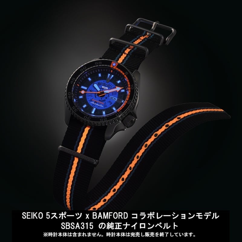 SEIKO L0N601YJ0 SEIKO 5 SPORTS SBSA315 純正ナイロンNATOベルト