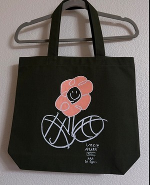 一点もの‼️Flower ちっこうインク　OD mediumトートbag