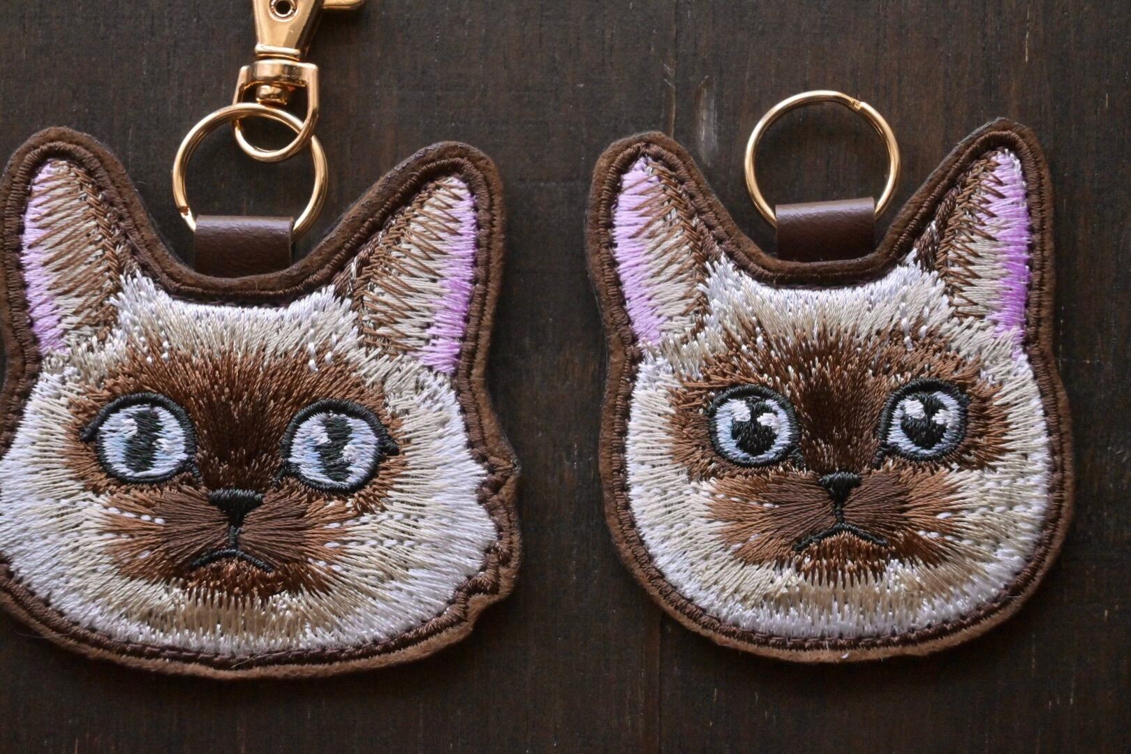 シャム猫ちゃんのキーホルダー | 猫と暮らす洋裁店