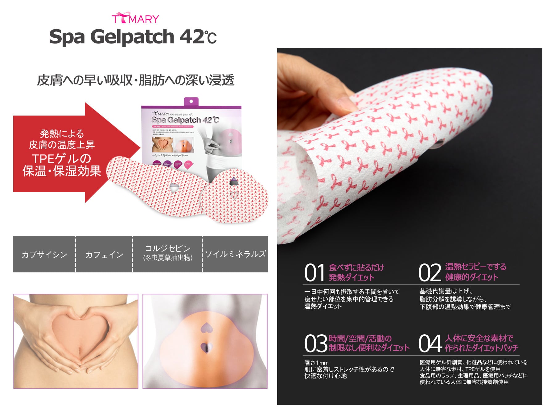 スパゲルパッチ 42℃ 5枚入 コルセット型 | Beauty & Spa Nhung