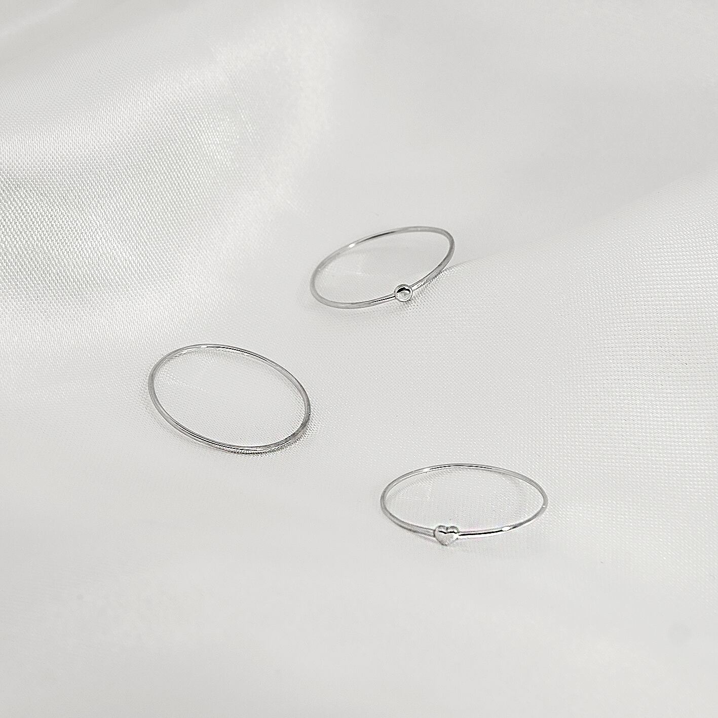 【セットリング / スキニーリング】K10 ゴールドリング ファッションリング シンプルな細いリング