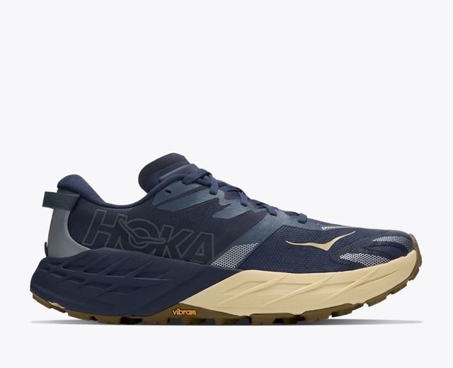 HOKA（ホカ）SPEEDGOAT 7（スピードゴート 7）-バーシティ ネイビー / バーリー フラワー　メンズ トレイルランニング シューズ