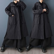 フーデッド ロング モードコート 60064