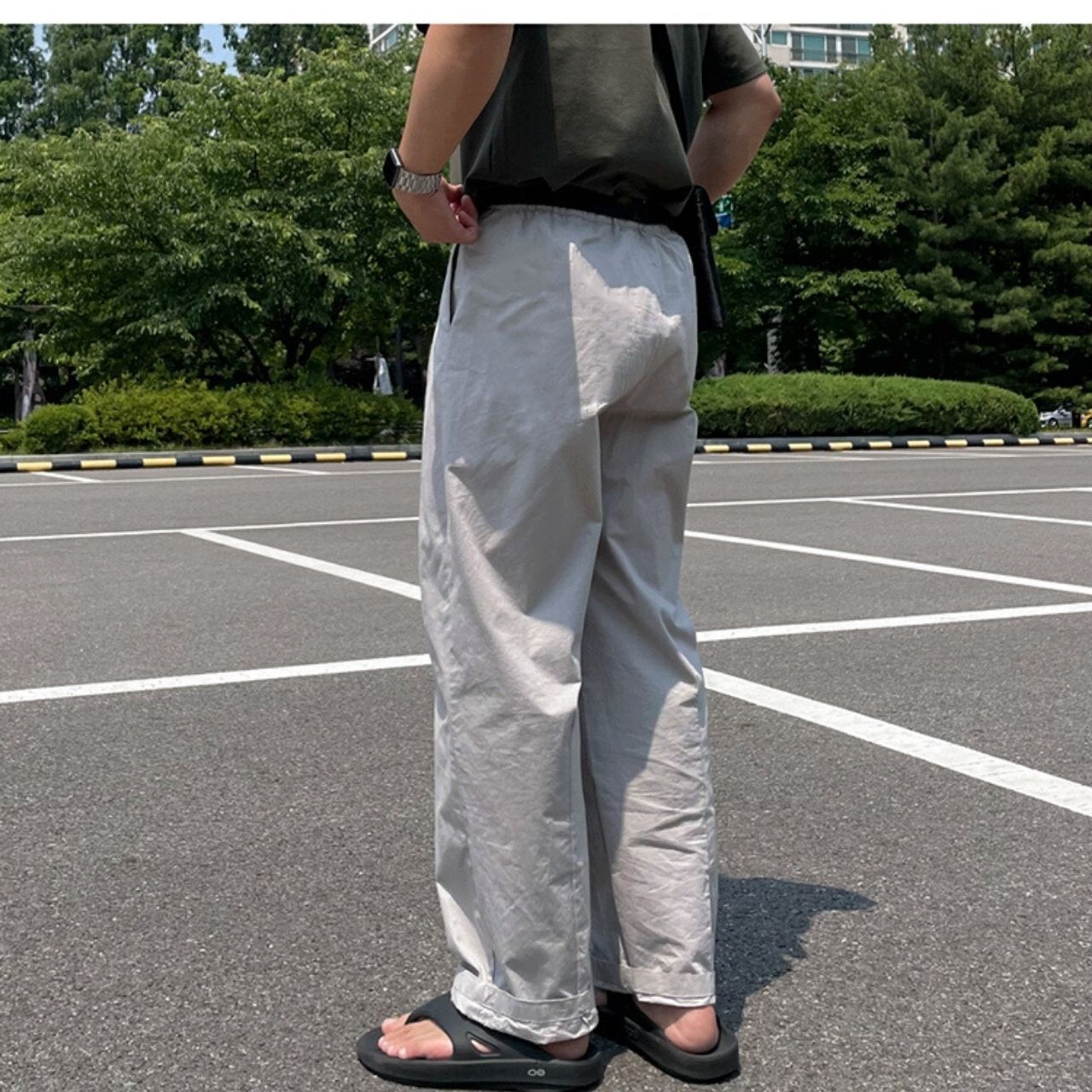 ストレートドレープワイドパンツ 　MT0080446