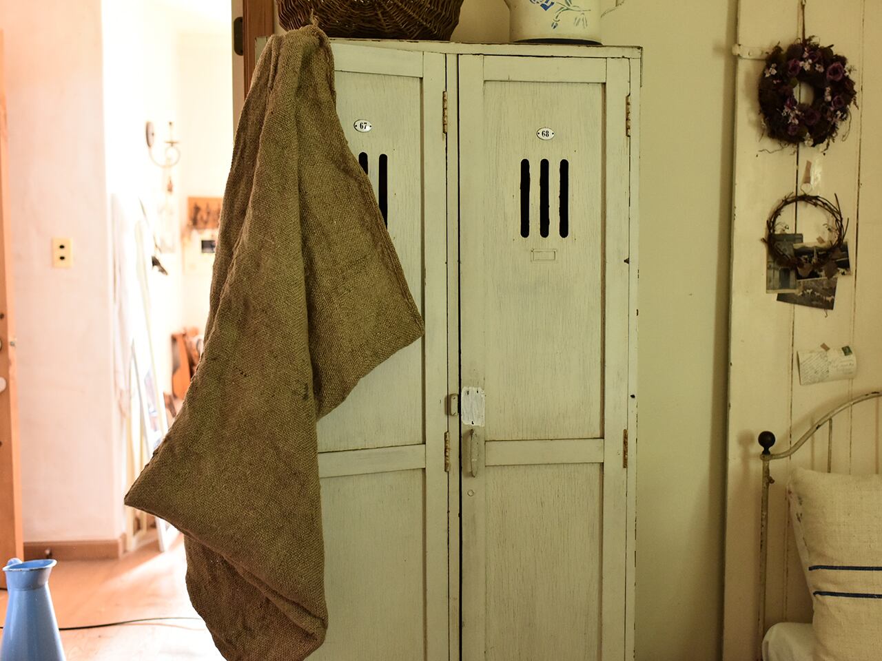 コーヒー豆が入っていた大きな麻袋 *アンティーク