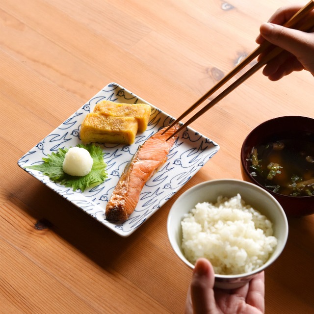 【波佐見焼】【natural69】【Janke】【正角皿】 動物柄 正方形 食器 北欧風 スクエアプレート パターン柄