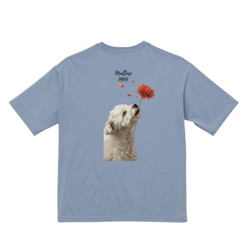 マルチーズ　ビックシルエットTシャツ
