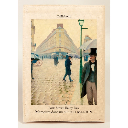 ギュスターヴ・カイユボット　Gustave Caillebotte　スピーチバルーンのブックカバー