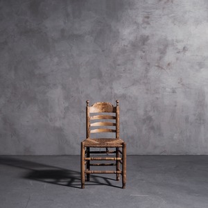 ラッシュシートチェア/アンティークチェア/椅子/家具/カントリー/撮影アイテム