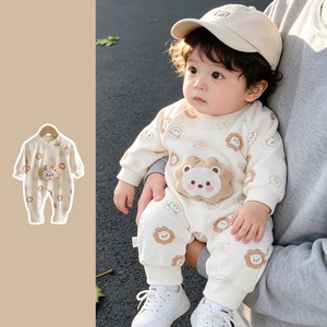 【BABY】ライオン柄ロンパース