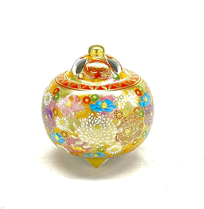九谷 香炉 金花詰 4号 | KAZESHOP