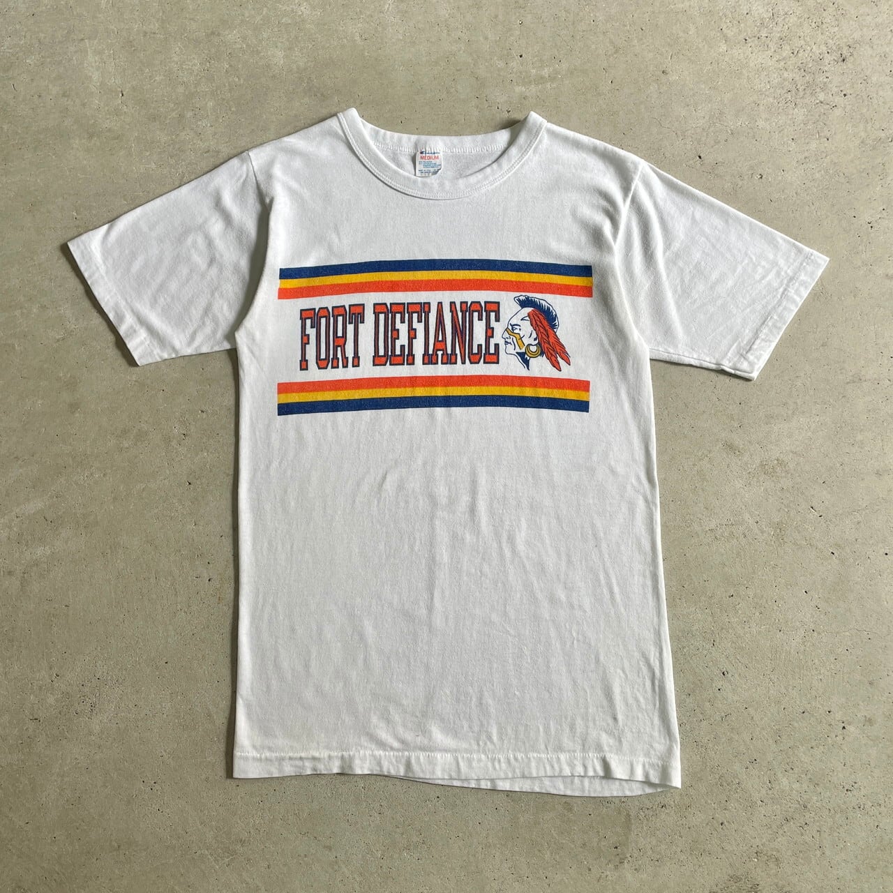 80年代 トリコタグ Champion チャンピオン FORT DEFIANCE カレッジロゴ 