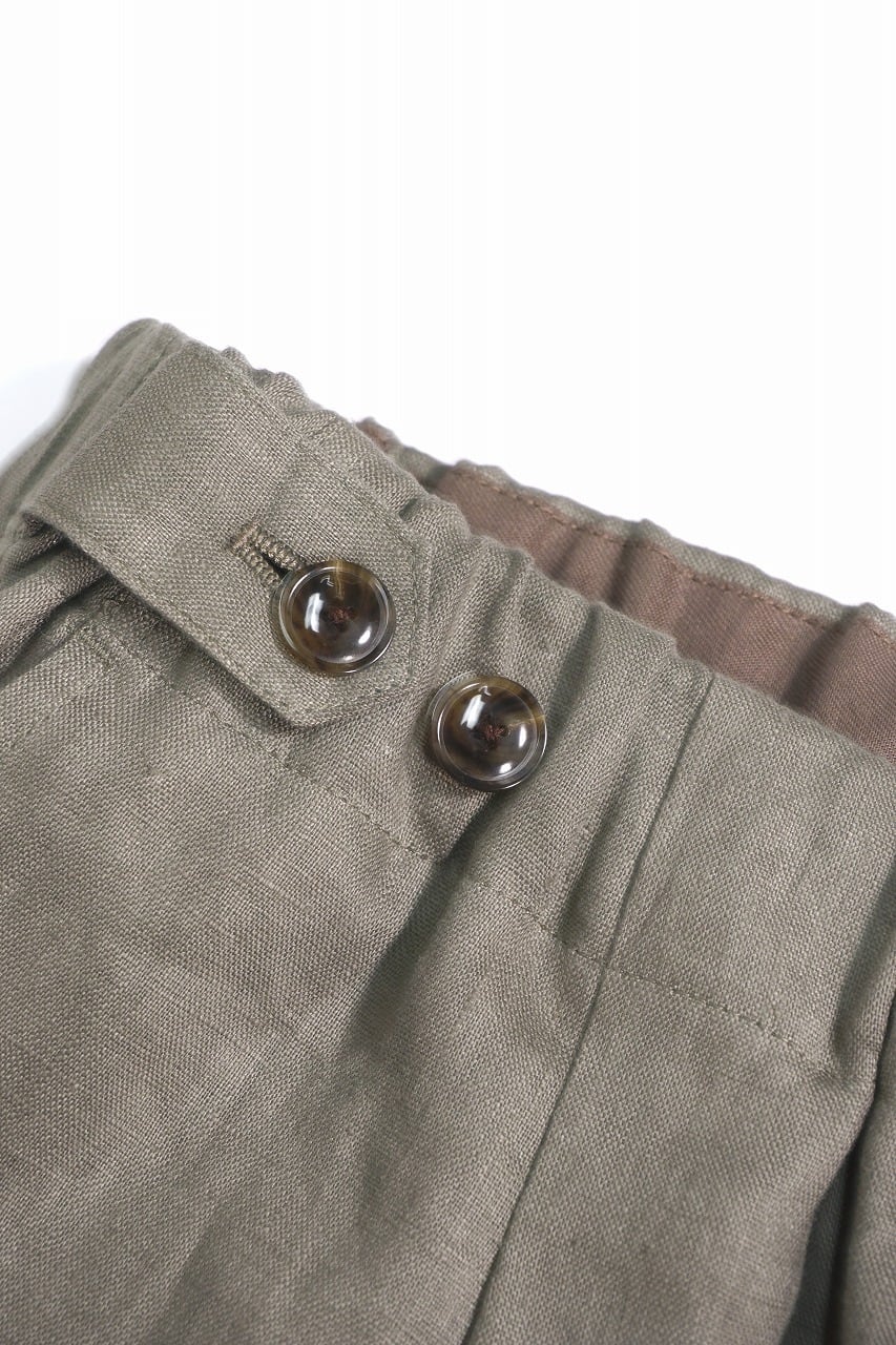 French Linen Wide Easy Pants