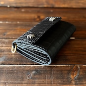 専用リンク【カスタムオーダー Trucker Wallet-10 クロコ型押しレザー】