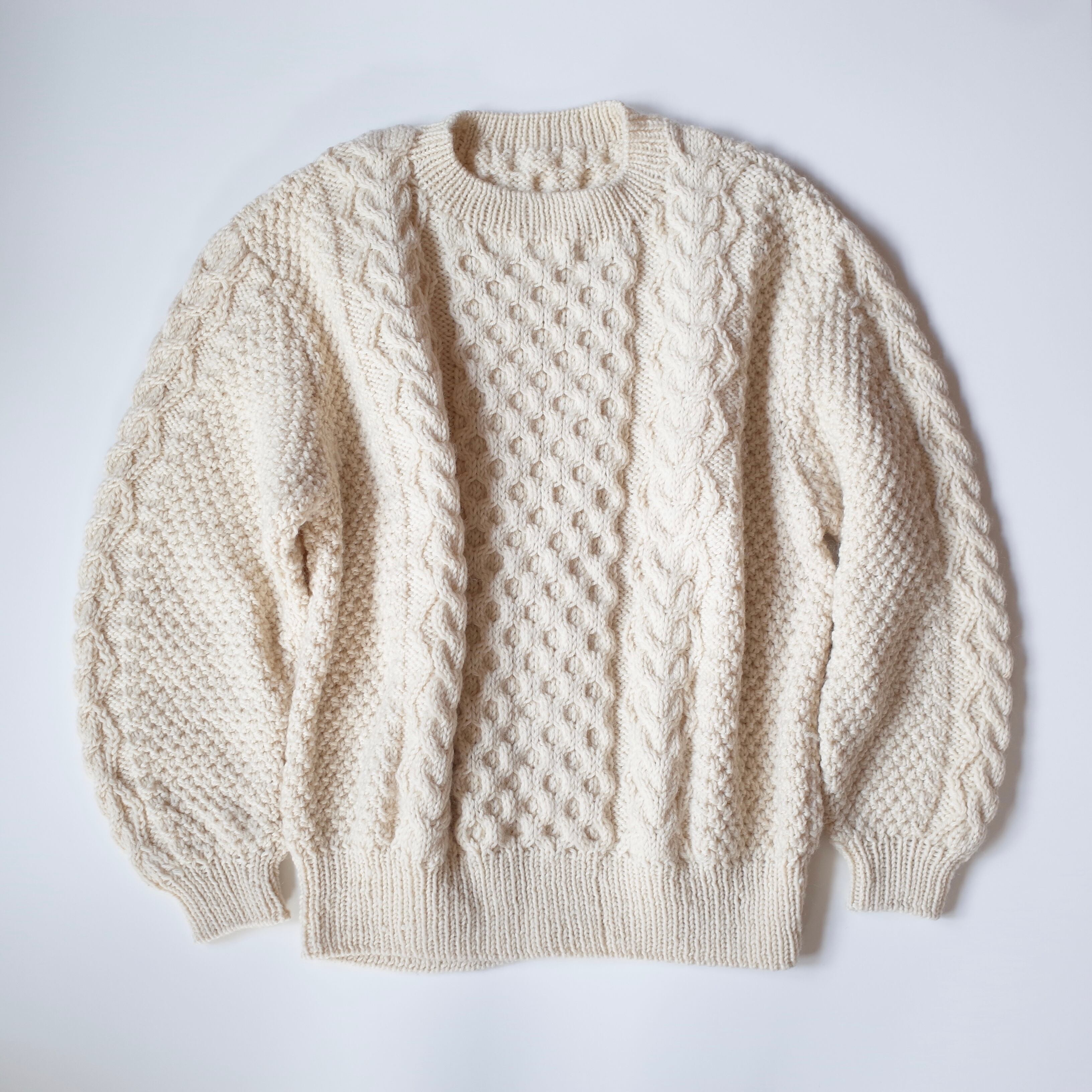 Fisherman hand knit sweater