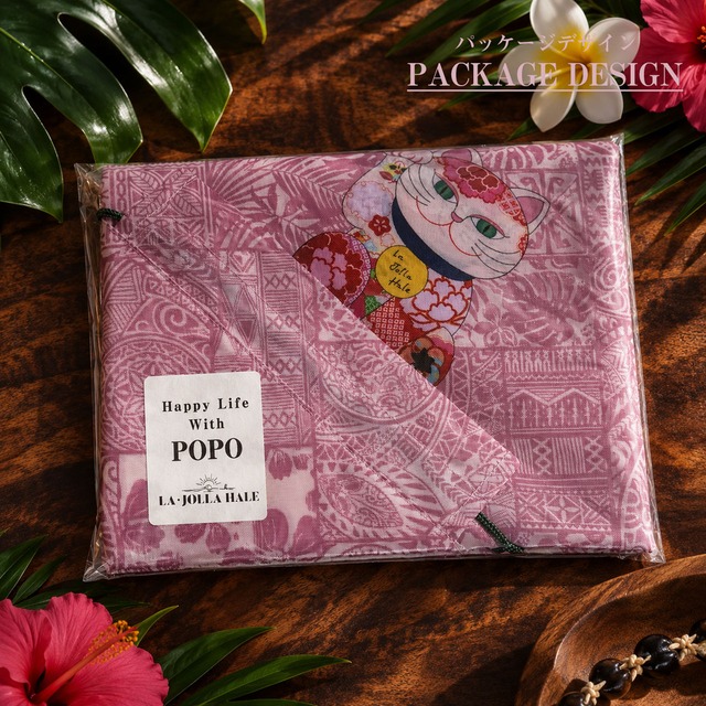 【POPO】LUCKY CAT エコバック（収納折り畳みタイプ）