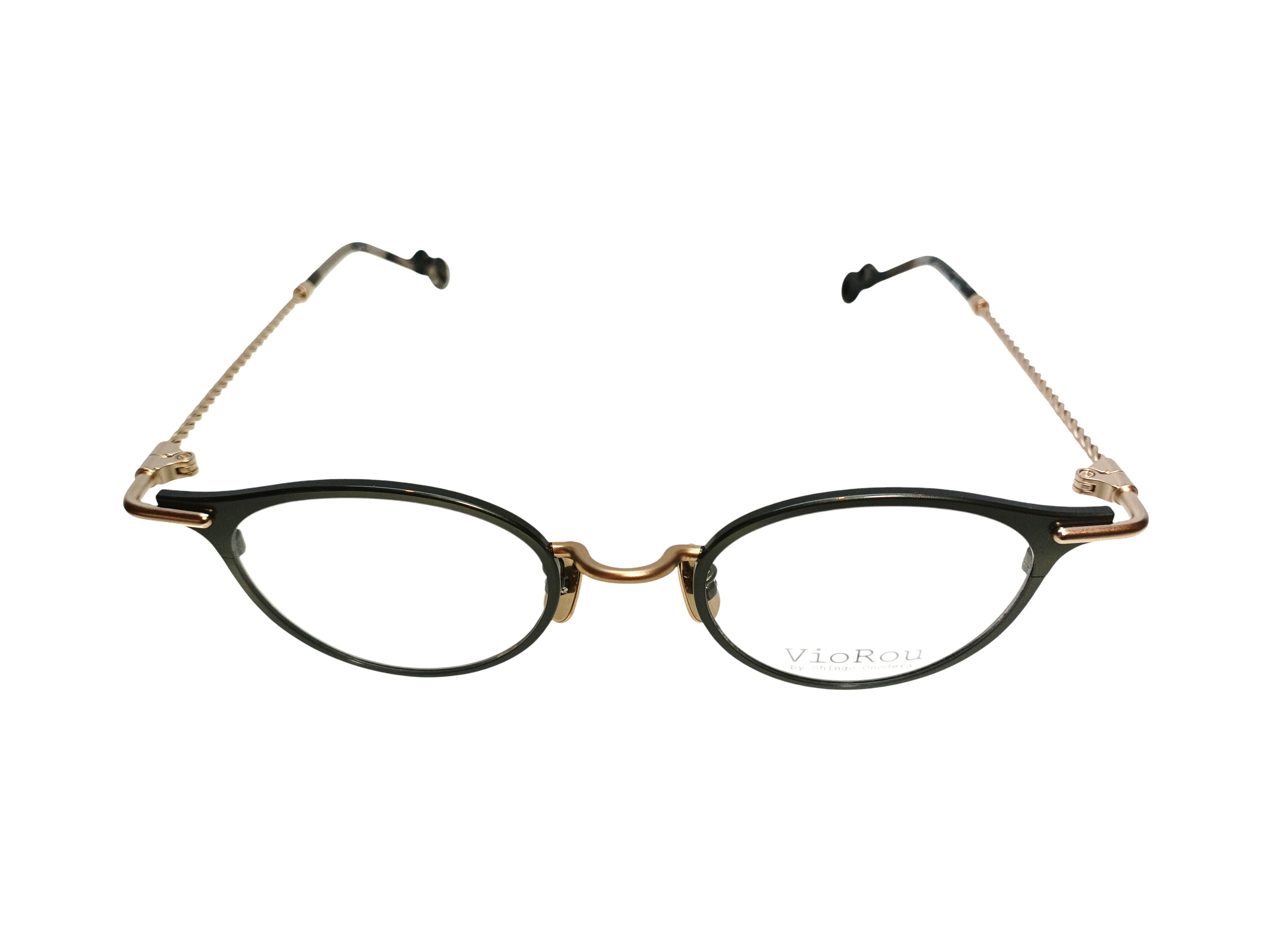 VioRou(ヴィオルー） Christopher color GR/GM Retro green/Gold matte