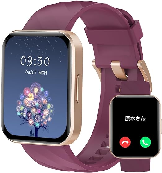 RUIMEN スマートウォッチ iPhone アンドロイド対応 通話機能付き Smart