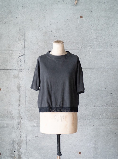 unknown 1990s Crew neck tee with lace