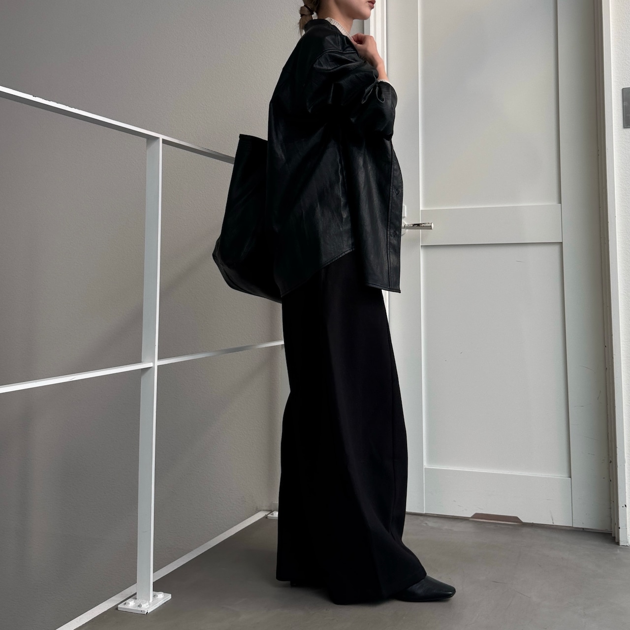 Tie belt wide curve PT/black
