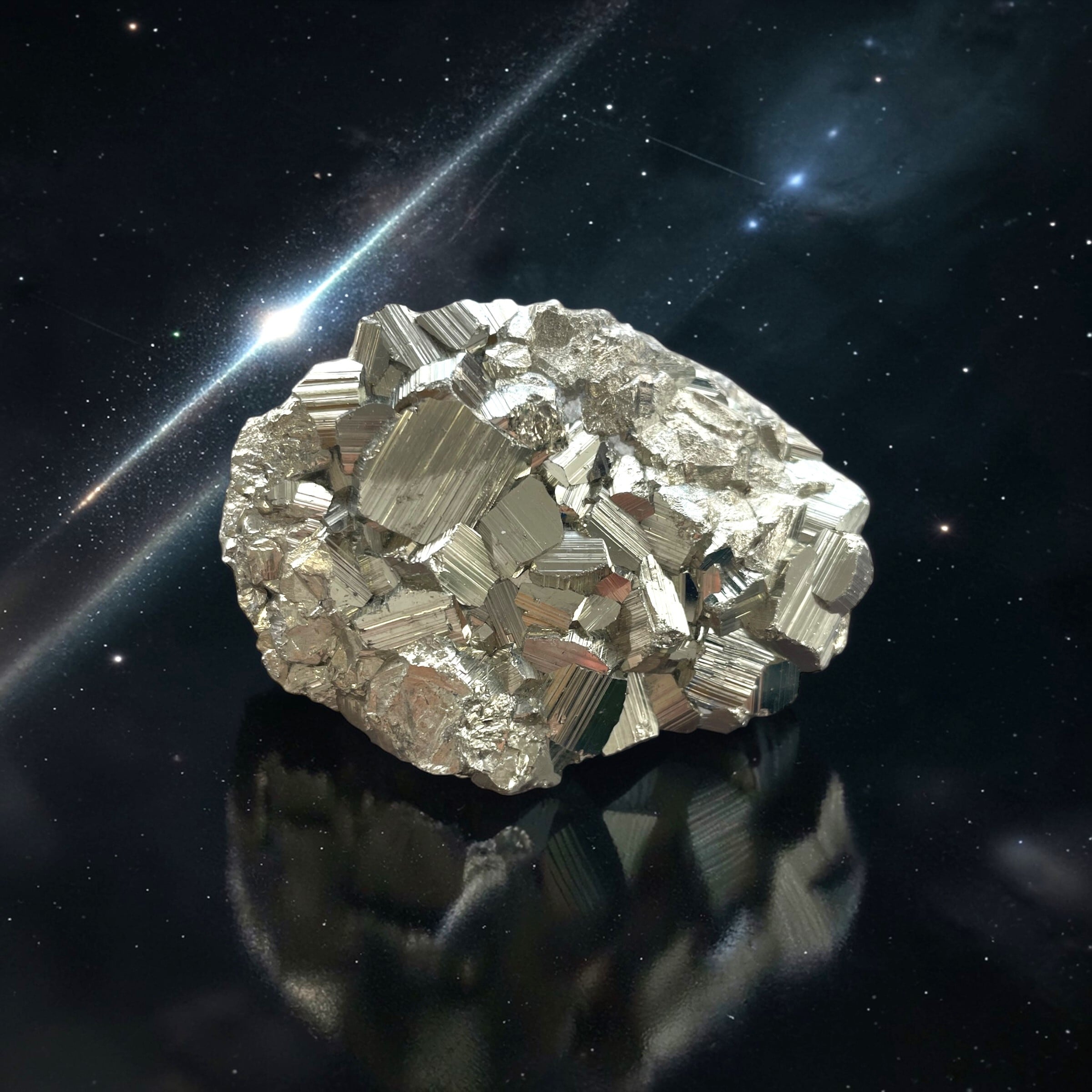 【富と行動力を現実に定着させる黄金の錬金石】ペルー産パイライト M2_1